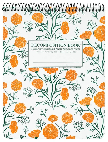 California Poppies Topbound Decomposition Book
